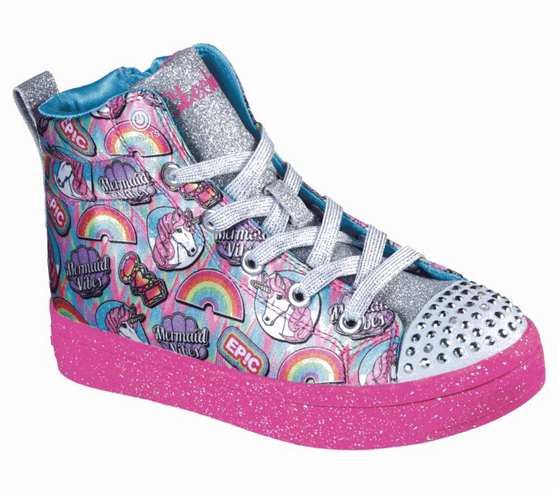Skechers Flickor Olika Färger Sneakers - Twinkle Toes: Twi-Lites - Unicorn Vibes - Sverige (PHCKS-12